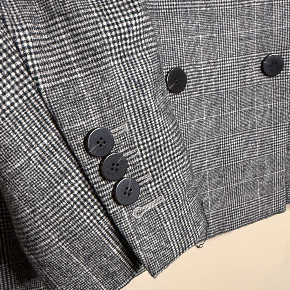 Theory virgin wool Piazza Jacket in Wales Flannel Double Breasted Blazer size 6 - Picture 5 of 8